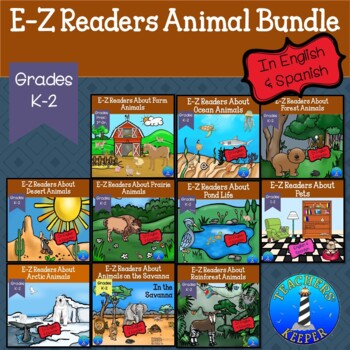 Preview of Easy Readers Animals and Their Habitats Bundle