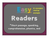 ESOL Easy readers-reading comprehension passages great for