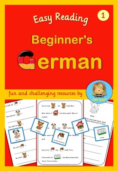 Preview of German for Beginners  Easy Reading   texts and worksheets