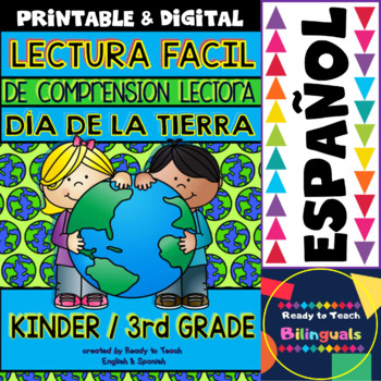 Preview of Easy Reading for Reading Comprehension in Spanish - Earth Day