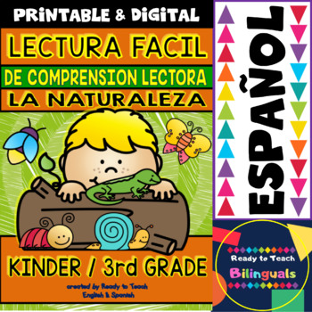 New! Nature Quest in Spanish! La Busqueda de la Naturaleza! Great for  Spanish immersion at home, camp! Learn about nature in Spanish!