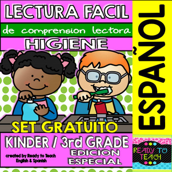 Preview of Easy Reading for Reading Comprehension in Spanish - spec. edit. - Hygine FREE
