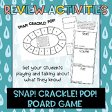 Easy Review Activity: Snap! Crackle! Pop! Board Game