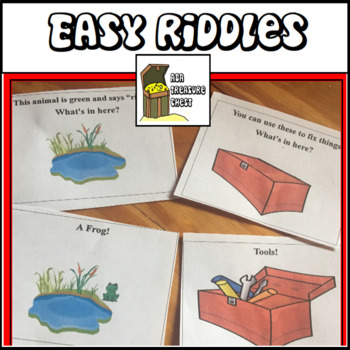 Preview of Easy Riddles, Inferences: What's in Here Simple Picture Inferences ABA Therapy