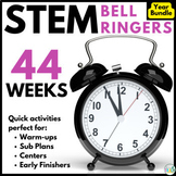 EASY STEM ACTIVITIES for STEM Bell Ringers - Sub Plans - C