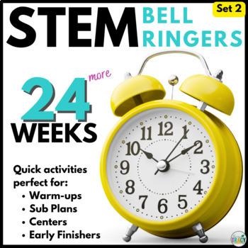 Preview of Easy STEM Activities for Centers - Sub Plans - Bell Ringers - Warm ups | Set 2