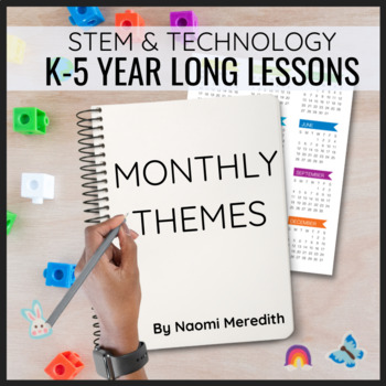 Preview of Easy STEM Activities for Kids | Year Long Themed Bundle