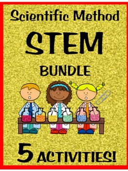 Preview of Easy Scientific Method & STEM Experiments Bundle- 5 Activities