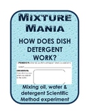 Easy Scientific Method Oil, Water and Detergent Mixture Ex