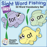 Easy Sight Word Fishing ESL ELL Newcomer Game