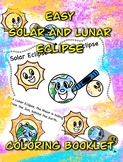 Easy Solar Eclipse and Lunar Eclipse Coloring Booklets