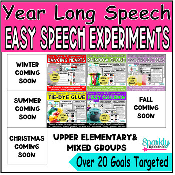 Preview of Easy Speech Experiments Growing Bundle Speech Therapy Language Articulation Stem