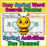 Easy Spring Vocabulary Word Search Puzzles | Spring Activi
