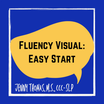 Preview of Easy Start Slide for Stuttering Therapy Fluency Enhancing Resource