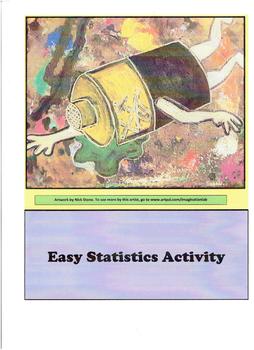 Preview of Easy Statistics Activity - Distance Learning