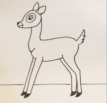Deer Drawing Easy - Carinewbi
