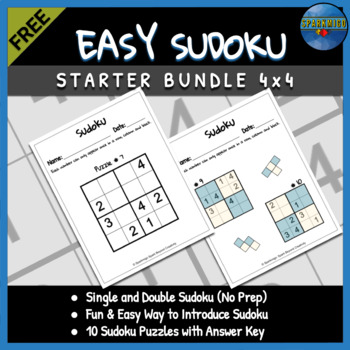 Fun Easy 10 Sudoku Puzzles with Answers