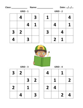Sudoku 4x4  Live Worksheets