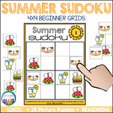 Easy Sudoku Summer Math Puzzles | Summer Logic Puzzles Kin
