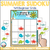 Easy Suduko Summer Logic Puzzles | Summer Math Games Kinde
