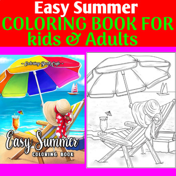 Preview of Easy Summer Coloring Book , summer coloring pages multiplication