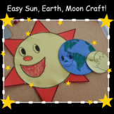 Easy Sun, Earth, and Moon Craft!