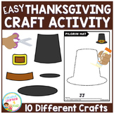 Easy Thanksgiving Craft Activity Cut and Paste Fine Motor Skills