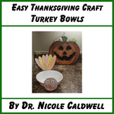 Easy Thanksgiving Craft: Turkey Bowls