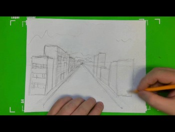 Easy To Draw City Street One Point Perspective Drawing Tpt