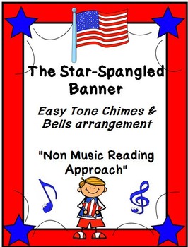 Preview of THE STAR-SPANGLED BANNER Easy Tone Chimes & Bells Lesson Plan