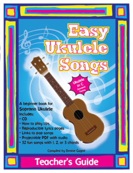 Preview of Easy Ukulele Songs (C) Teacher's Guide