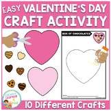 Easy Valentine's Day Craft Activity Cut and Paste Fine Mot