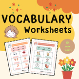 Easy!!  Vocabulary & Worksheets for kid