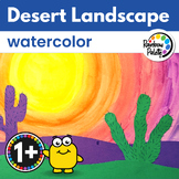 Watercolor Landscape Art Project First Grade & Up