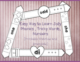 Easy Way to Learn Jolly Phonics , Tricky Words (Printable 