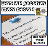 Easy Wh Questions Stories 1  One Sentence Who What Where  