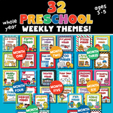 Easy Whole Year Preschool Curriculum for Homeschool - 32 w