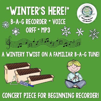 Preview of Easy Winter BAG Recorder Orff Song