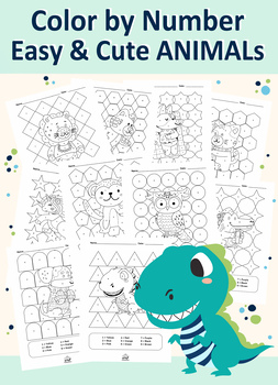 Simple Color by Number Animals - 15 easy color by number pages for kid –  The Artisan Life