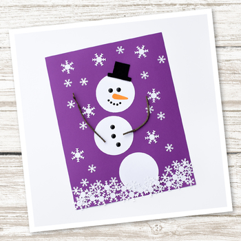 Preview of Easy and Fun Paper Snowman Art (Winter)
