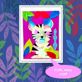 Easy and Fun Tiger Craft, Little Prep by My Cool World | TpT
