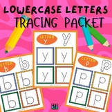Easy lowercase letter tracing packet