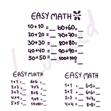 Easy math plus and times. PAPER WORK HOMEWORK EXERCISE