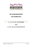 Easy n Fun: Key Signature Review and Worksheets (sharps)