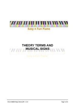 Preview of Easy n Fun: Theory Terms & Musical Signs