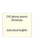 Easy read CVC Christmas poems