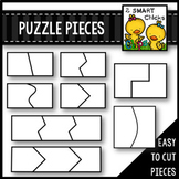 Easy to Cut Puzzle Pieces Clip Art