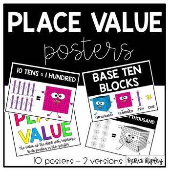 Preview of Easy to Display Place Value Posters