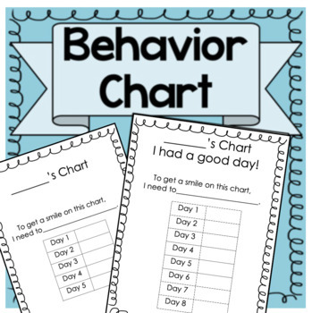 Easy to Use Behavior Chart! by Miz Riz Elementary Resources | TpT