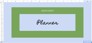 Preview of Easy-to-Use Google Sheets Digital Planner